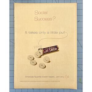 Magazine Print Ad 1955 Life Savers